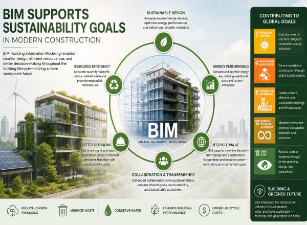 BIM Supports Sustainability Goals in Modern Construction